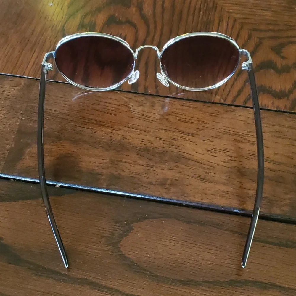Frye & Co Unisex Purple Shade Round Sunglasses Old Money Classic Outdoor